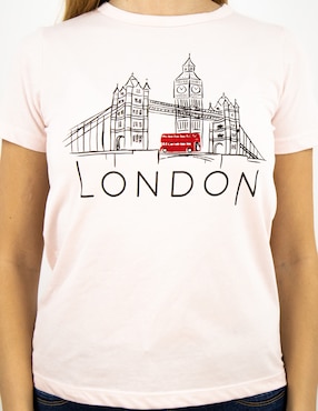 Playera manga corta Furor cuello redondo para mujer