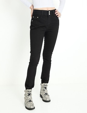 Jeans Skinny Oggi Rebel Corte Cintura Alta Para Mujer