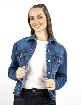 Chamarra Denim Furor De Mezclilla Para Mujer