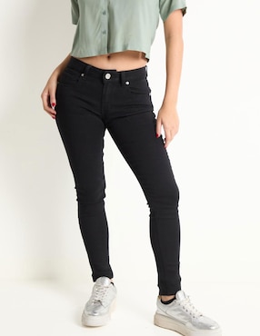 Jeans Skinny Oggi Corte Cintura Para Mujer