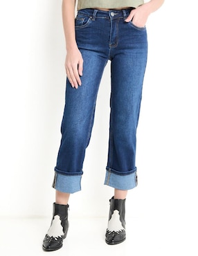 Jeans Straight NYD Corte Cintura Para Mujer