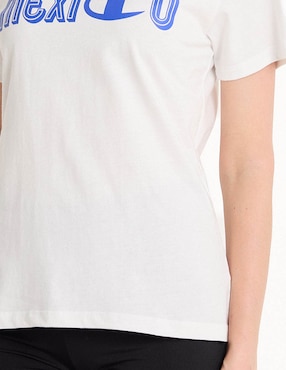 Playera manga corta Champion cuello redondo para mujer