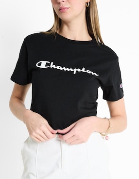 Playera manga corta Champion cuello redondo para mujer