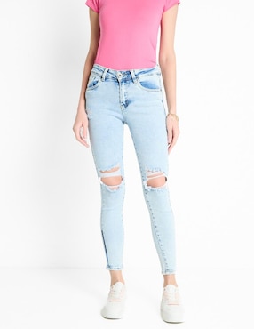 Jeans Skinny NYD Corte Cintura Para Mujer