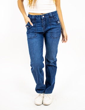 Jeans Slim Furor Corte Media Cintura Para Mujer