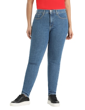 Jeans Levi's Skinny Corte Media Cintura Para Mujer