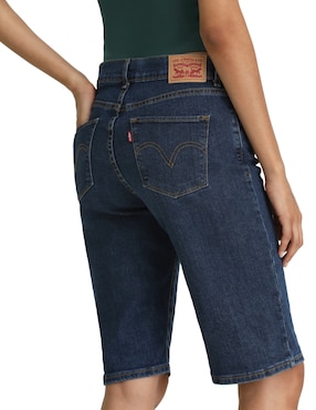 Bermuda Levi's de mezclilla para mujer
