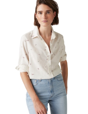 Blusa manga larga para mujer
