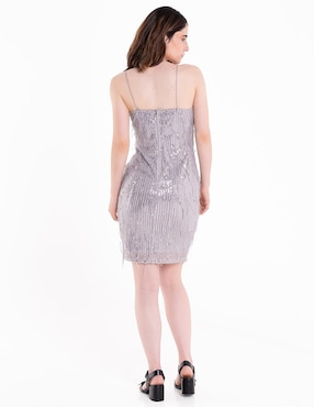 Vestido corto de noche madden girl escote cuadrado