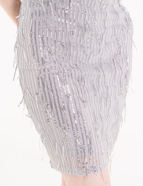 Vestido corto de noche madden girl escote cuadrado