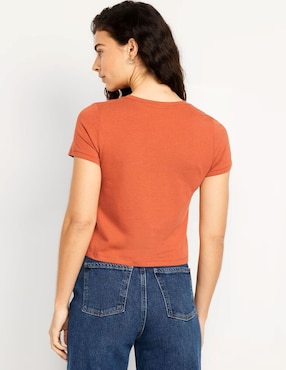 Playera Old Navy manga corta cuello redondo para mujer