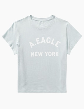 Playera manga corta American Eagle Intl Margot Graphic Tee cuello redondo para mujer