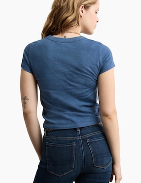 Playera manga corta American Eagle cuello redondo para mujer