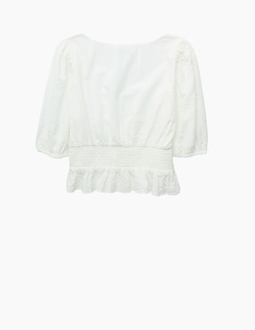 Blusa American Eagle manga al codo para mujer
