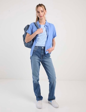 Jeans straight Oggi para mujer
