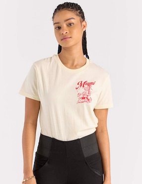 Playera manga corta Furor cuello redondo para mujer