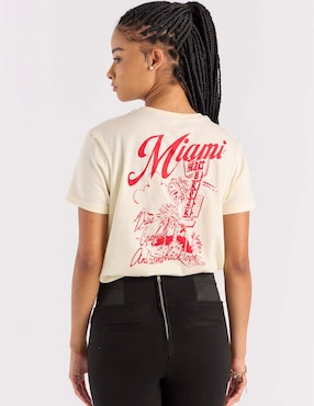 Playera manga corta Furor cuello redondo para mujer