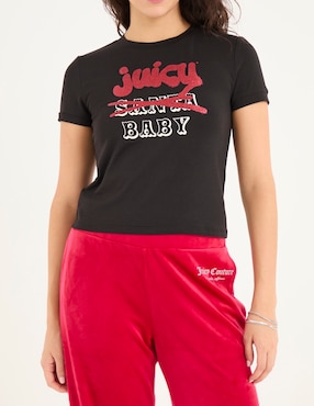 Playera manga corta Juicy Couture cuello redondo para mujer