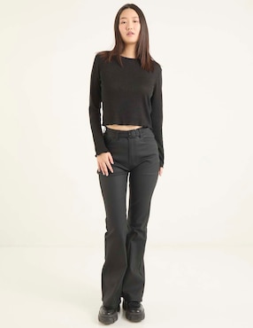 Jeans flare Nyd corte cintura para mujer