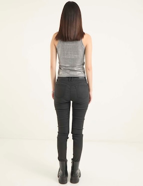 Jeans skinny Nyd corte cintura para mujer