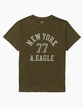 Playera manga corta American Eagle cuello redondo para mujer