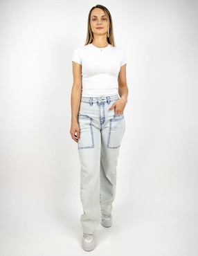 Jeans straight Furor para mujer