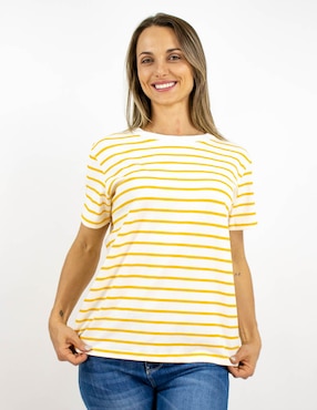 Playera manga corta Furor cuello redondo para mujer