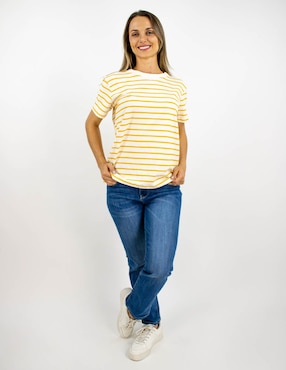 Playera manga corta Furor cuello redondo para mujer