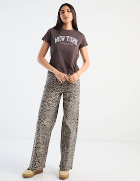 Playera manga corta American Eagle cuello redondo para mujer