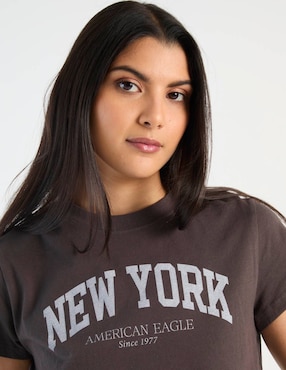 Playera manga corta American Eagle cuello redondo para mujer