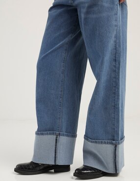 Jeans relaxed wide leg Madden Girl para mujer