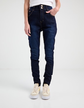 Jeans ultra skinny Oggi corte cintura alta para mujer