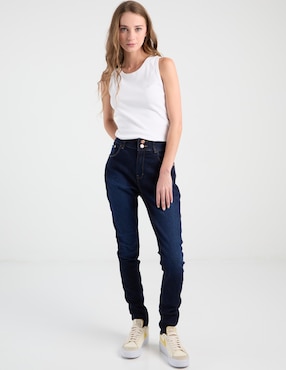 Jeans ultra skinny Oggi corte cintura alta para mujer