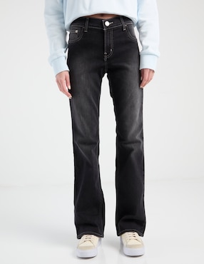 Jeans straight Oggi corte cadera para mujer