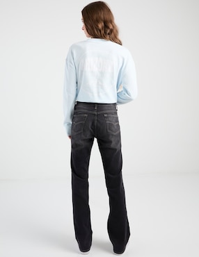 Jeans straight Oggi corte cadera para mujer