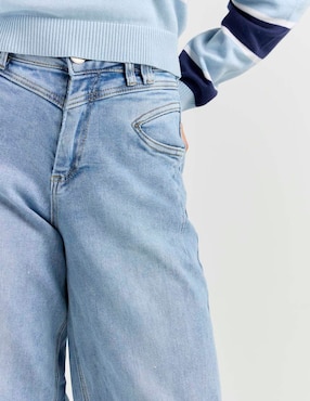 Jeans straight Nyd corte cintura para mujer