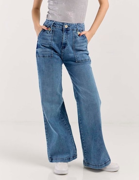Jeans wide leg Furor para mujer