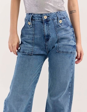 Jeans wide leg Furor para mujer