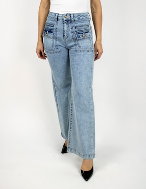 Jeans wide leg Furor para mujer
