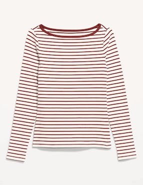 Playera manga larga Old Navy cuello ojal para mujer
