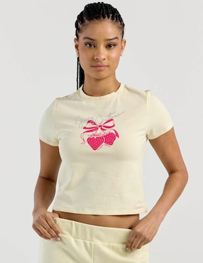 Playera manga corta Juicy Couture cuello redondo para mujer