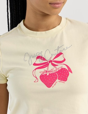 Playera manga corta Juicy Couture cuello redondo para mujer