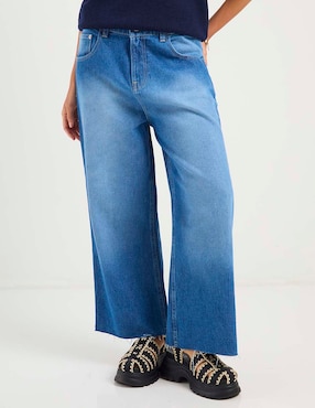 Jeans wide leg Oggi para mujer