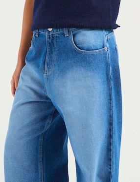 Jeans wide leg Oggi para mujer