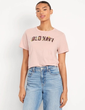 Playera manga corta Old Navy cuello redondo para mujer