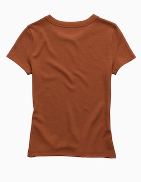 Playera manga corta American Eagle cuello redondo para mujer