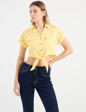 Blusa Nyd manga corta para mujer