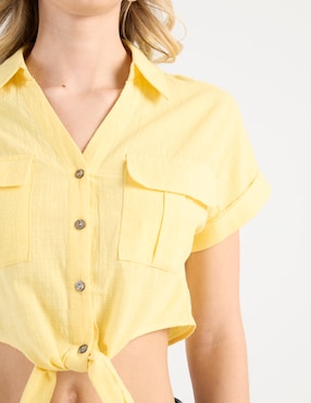 Blusa Nyd manga corta para mujer