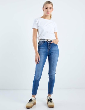 Jeans skinny cintura media Nyd para mujer