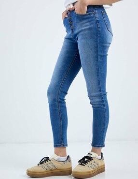 Jeans skinny cintura media Nyd para mujer